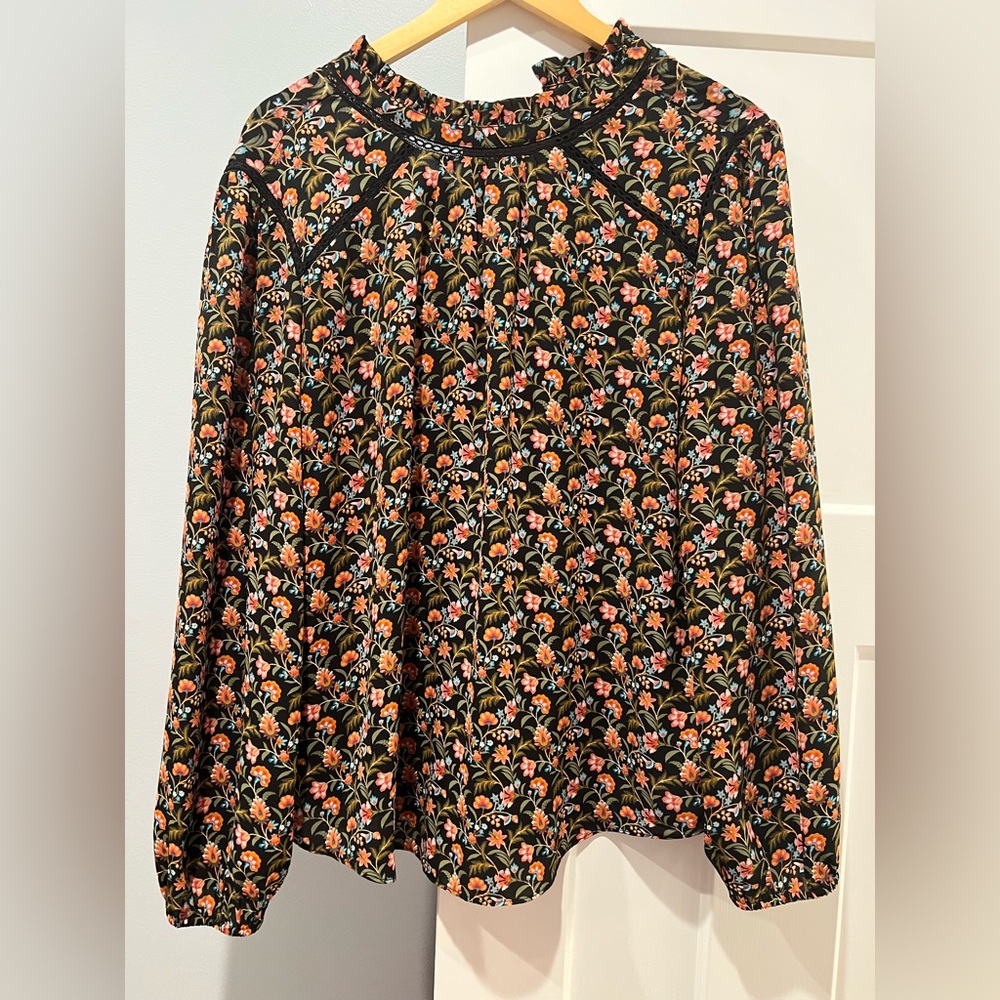 Loft black blouse